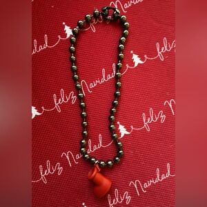 Black Beaded Necklace